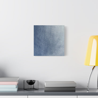 Rippling Echoes of Cerulean Stillness - Unique Frameless Canvas Wall Art