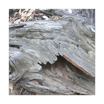 Whispers of Ancient Wood - Unique Frameless Canvas Wall Art