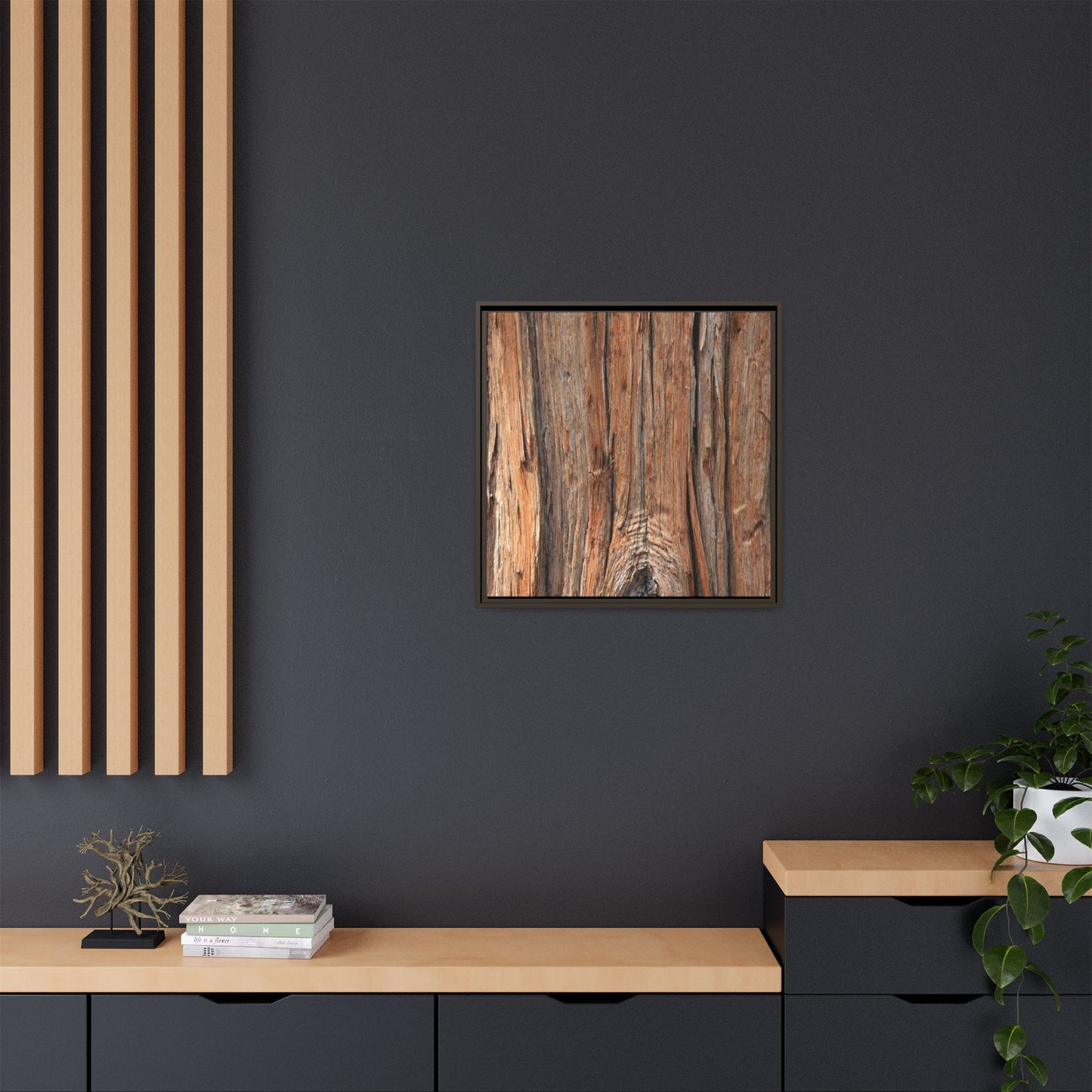Echoes of Timber - Unique Stretched Canvas Wall Art