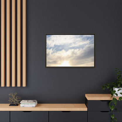 Sky's Ethereal Whisper - Unique Stretched Canvas Wall Art