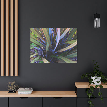 Twisted Blades of Verdant Symphony - Unique Frameless Canvas Wall Art