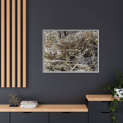 Tangled Whispers of Autumn - Unique Stretched Canvas Wall Art
