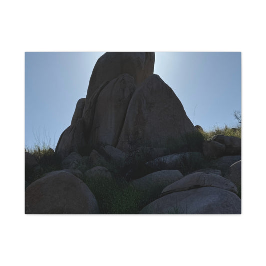 Rocks of Solitude - Unique Frameless Canvas Wall Art