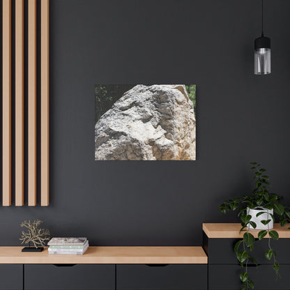 Stone of Solitude - Unique Frameless Canvas Wall Art