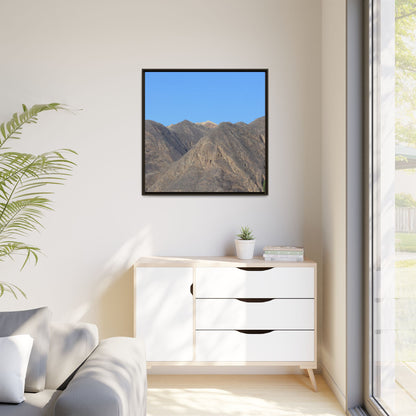 Echoes of Barren Peaks - Unique Stretched Canvas Wall Art - Art By Earth