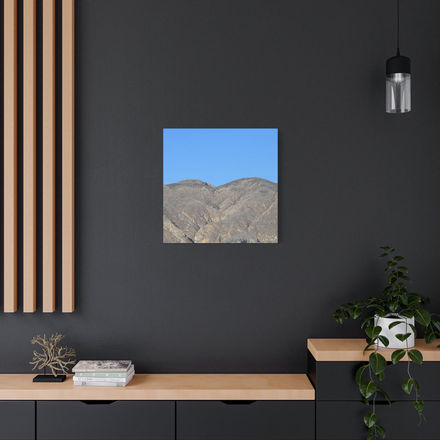 Dusty Peaks of Silence - Unique Frameless Canvas Wall Art - Art By Earth