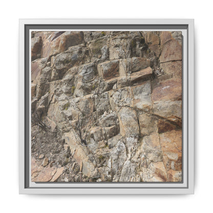 Stone's Silent Story - Unique Stretched Canvas Wall Art