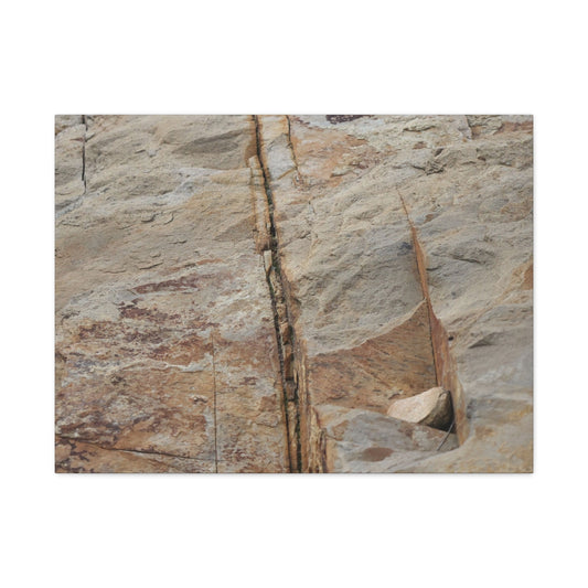 Cracked Canvas of Time - Unique Frameless Canvas Wall Art
