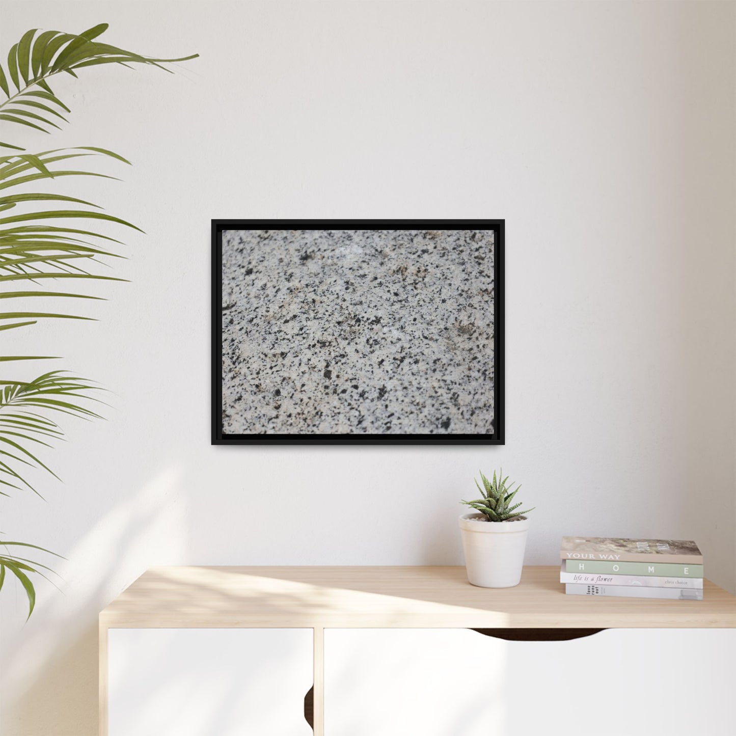 Monochrome Mosaic - Unique Stretched Canvas Wall Art
