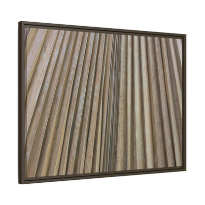 Wooden Whispers - Unique Stretched Canvas Wall Art