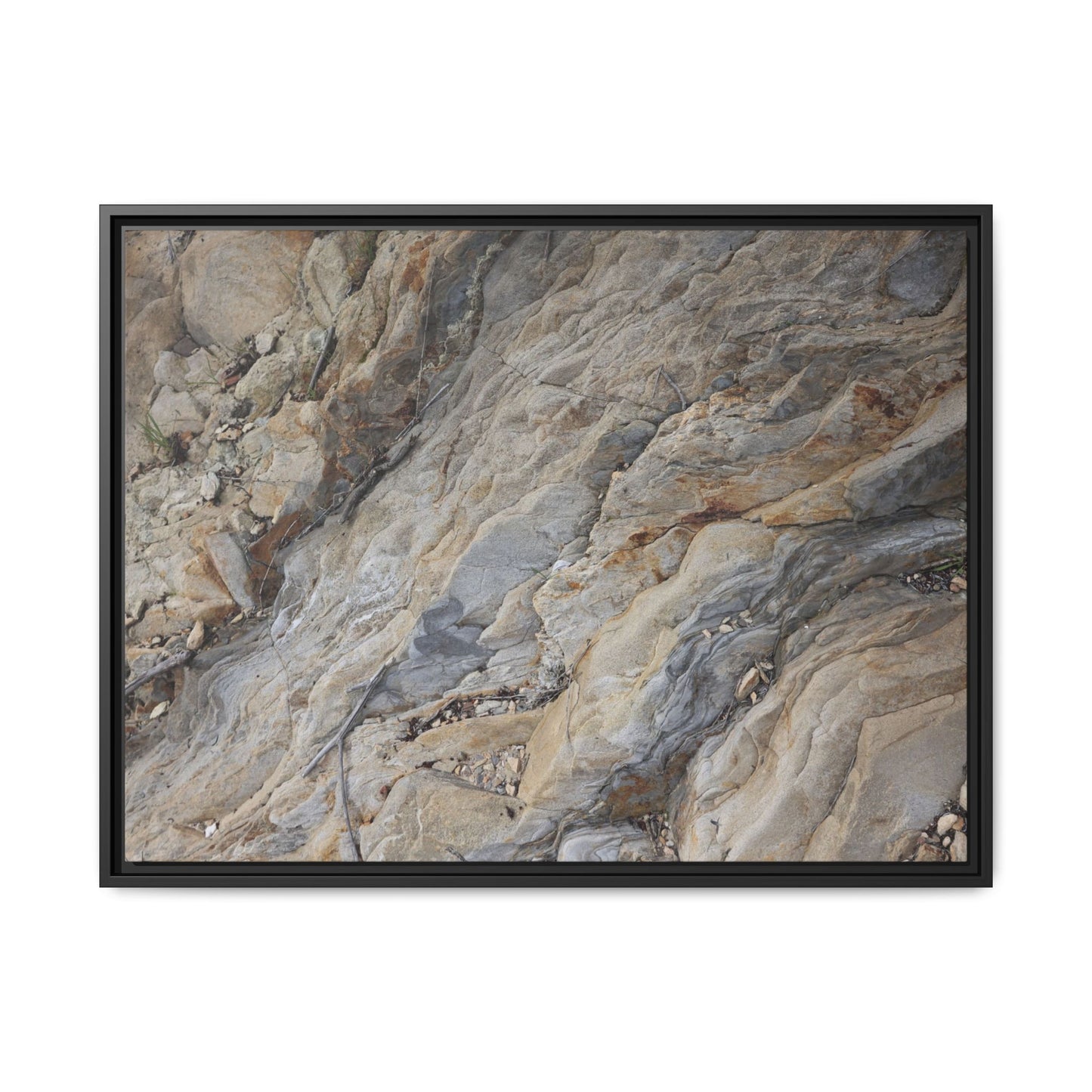 Layers of Earth's History - Unique Stretched Canvas Wall Art