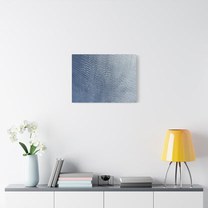 Rippling Echoes of Cerulean Stillness - Unique Frameless Canvas Wall Art