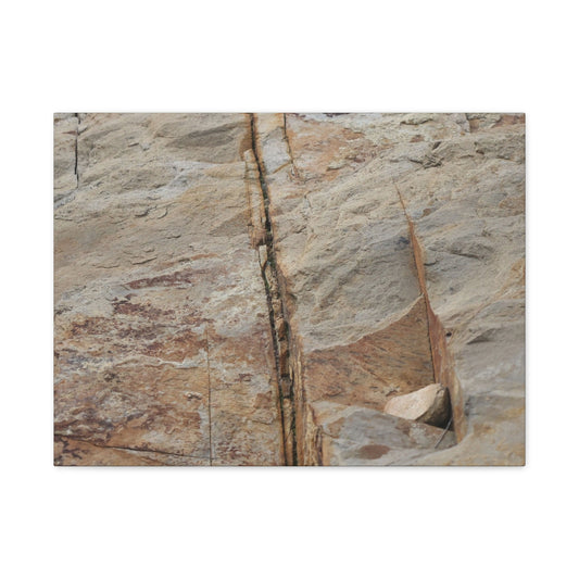 Cracked Canvas of Time - Unique Frameless Canvas Wall Art