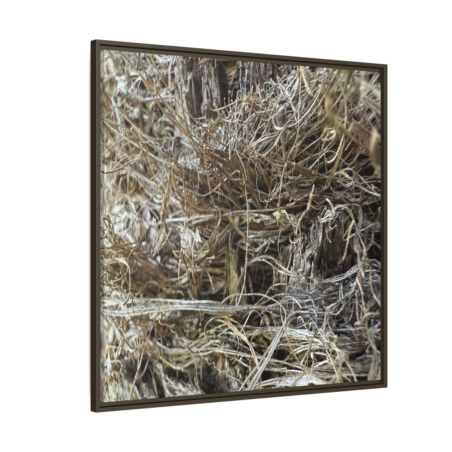 Tangled Whispers of Autumn - Unique Stretched Canvas Wall Art