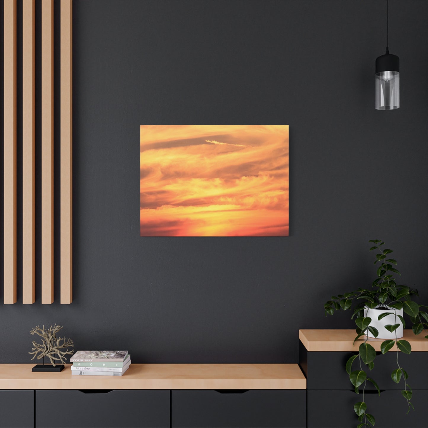 Golden Whispers - Unique Frameless Canvas Wall Art