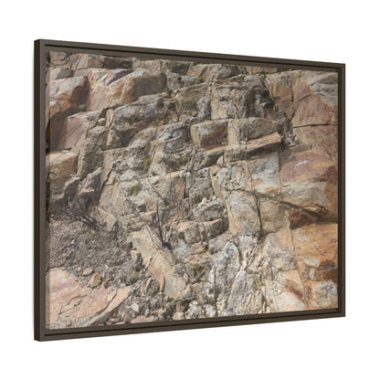 Stone's Silent Story - Unique Stretched Canvas Wall Art