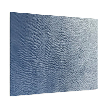 Rippling Echoes of Cerulean Stillness - Unique Frameless Canvas Wall Art