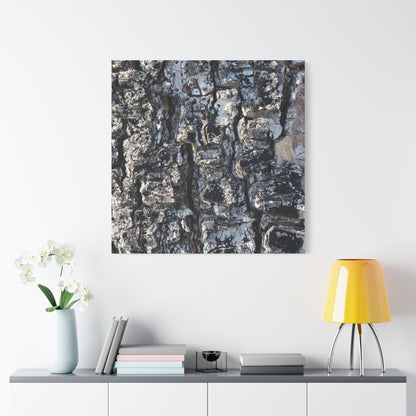 Textured Whispers of the Ancient Tree - Unique Frameless Canvas Wall Art