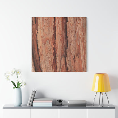 Bark Layers of Time - Unique Frameless Canvas Wall Art