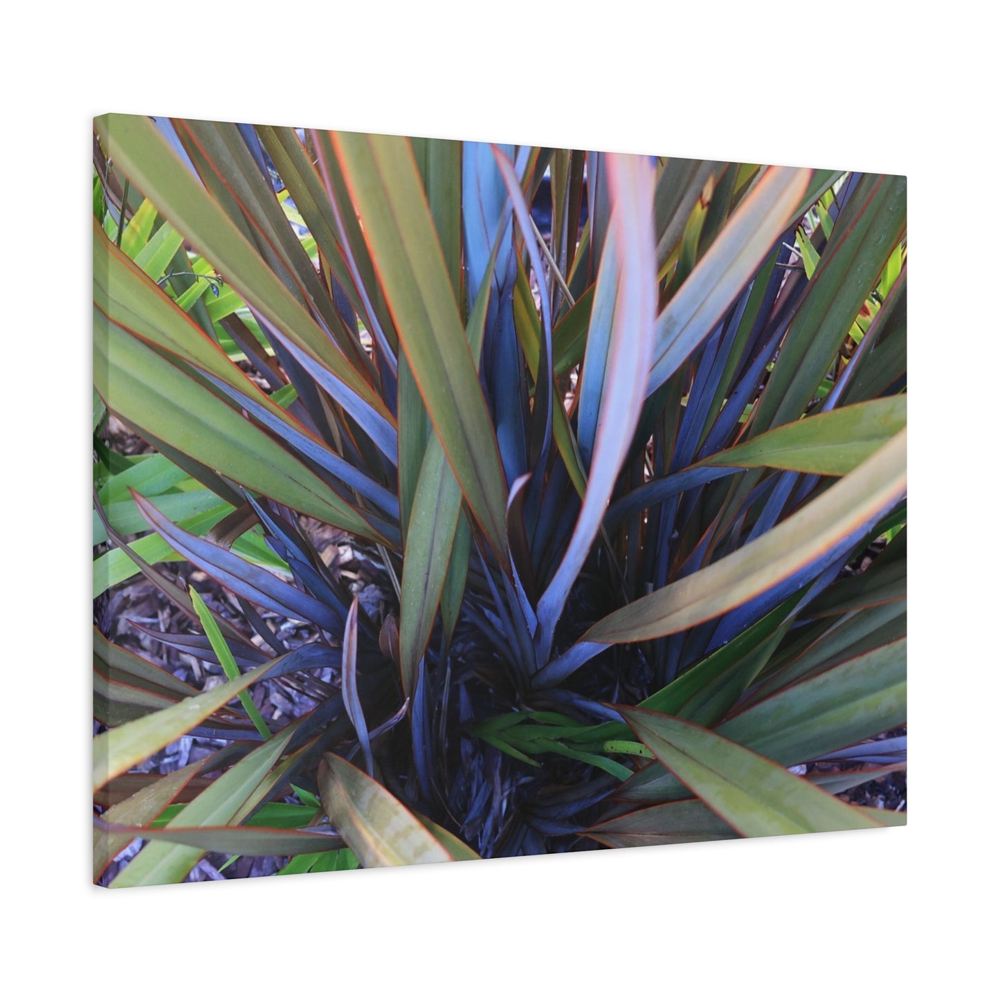 Twisted Blades of Verdant Symphony - Unique Frameless Canvas Wall Art