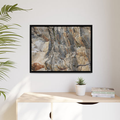 Stone's Silent Symphony - Unique Stretched Canvas Wall Art
