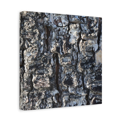 Textured Whispers of the Ancient Tree - Unique Frameless Canvas Wall Art