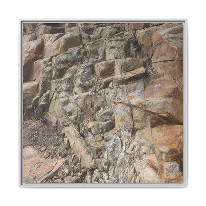 Stone's Silent Story - Unique Stretched Canvas Wall Art