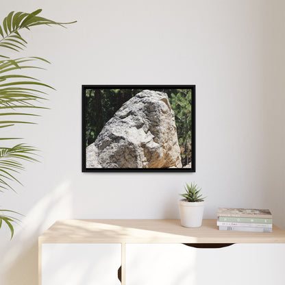 Stone's Silent Whisper - Unique Stretched Canvas Wall Art