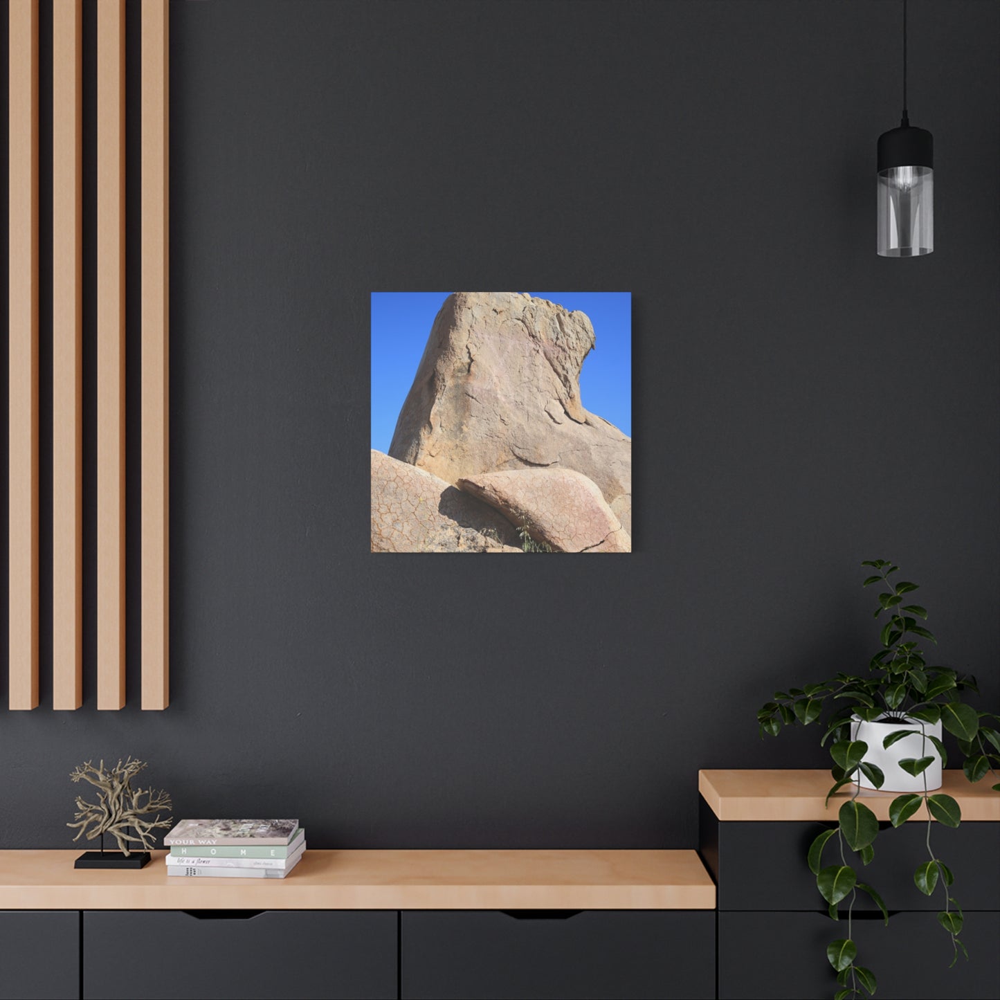 Boulder's Embrace - Unique Frameless Canvas Wall Art