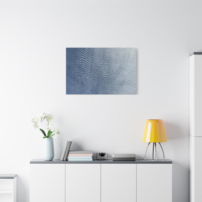 Rippling Echoes of Cerulean Stillness - Unique Frameless Canvas Wall Art