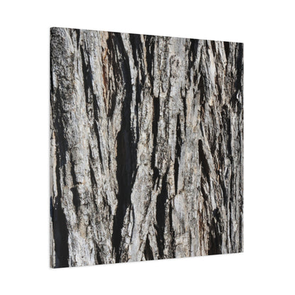Bark Textures in Monochrome - Unique Frameless Canvas Wall Art