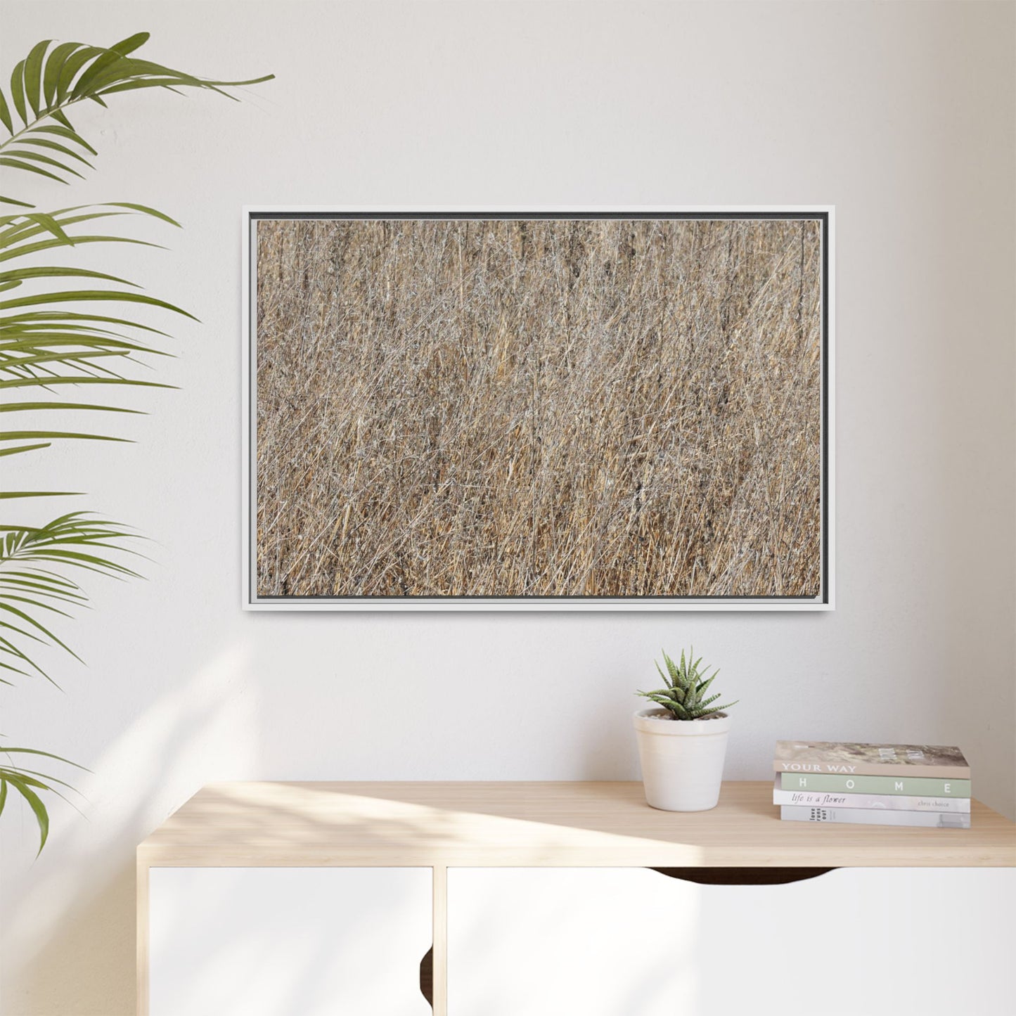 Dry Straw Symphony - Unique Stretched Canvas Wall Art - Art By Earth