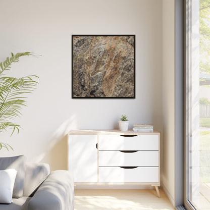 Weathered Rock Formation - Unique Stretched Canvas Wall Art