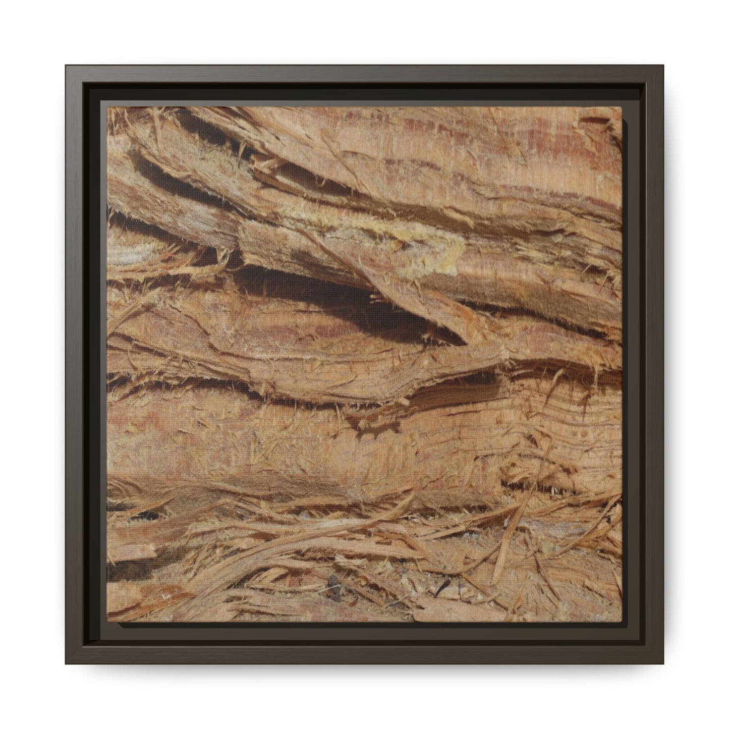 Splintered Bark - Unique Stretched Canvas Wall Art