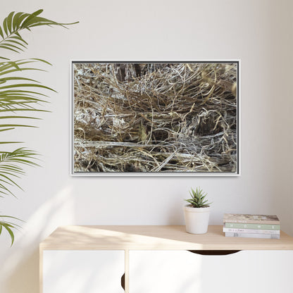 Tangled Whispers of Autumn - Unique Stretched Canvas Wall Art