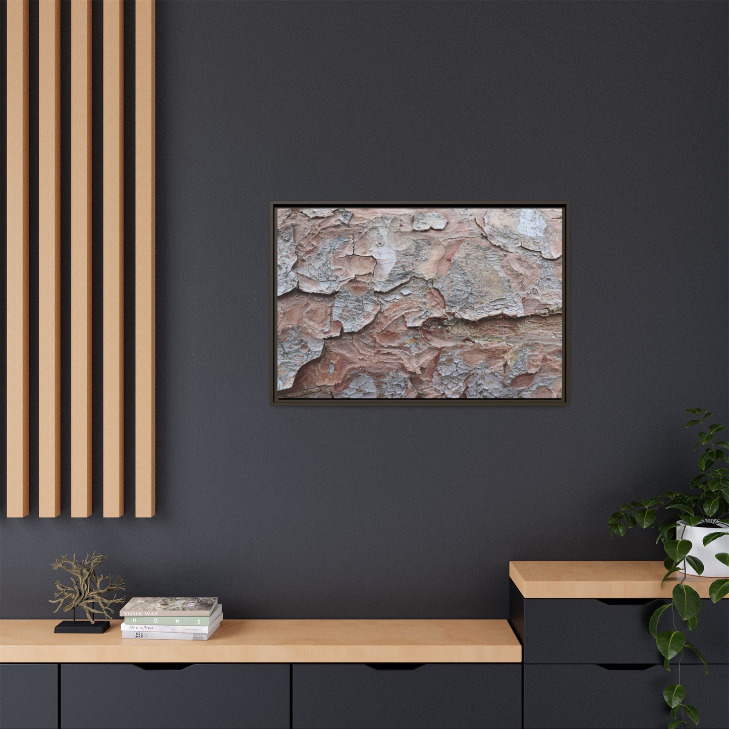 Flaking Serenity - Unique Stretched Canvas Wall Art