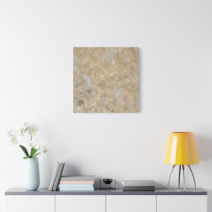 Bubbles in Sand - Unique Frameless Canvas Wall Art