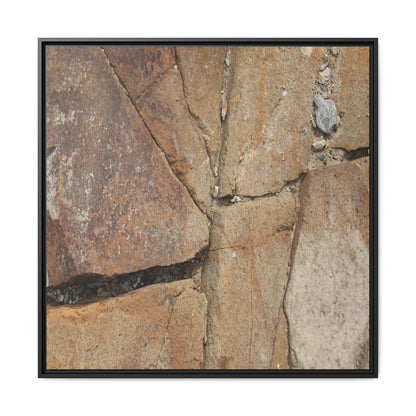 Rusty Crevices - Unique Stretched Canvas Wall Art