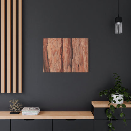 Bark Layers of Time - Unique Frameless Canvas Wall Art