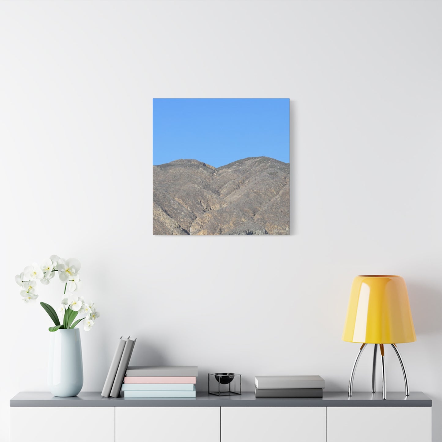 Dusty Peaks of Silence - Unique Frameless Canvas Wall Art - Art By Earth