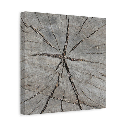 Cracked Chronicle - Unique Frameless Canvas Wall Art