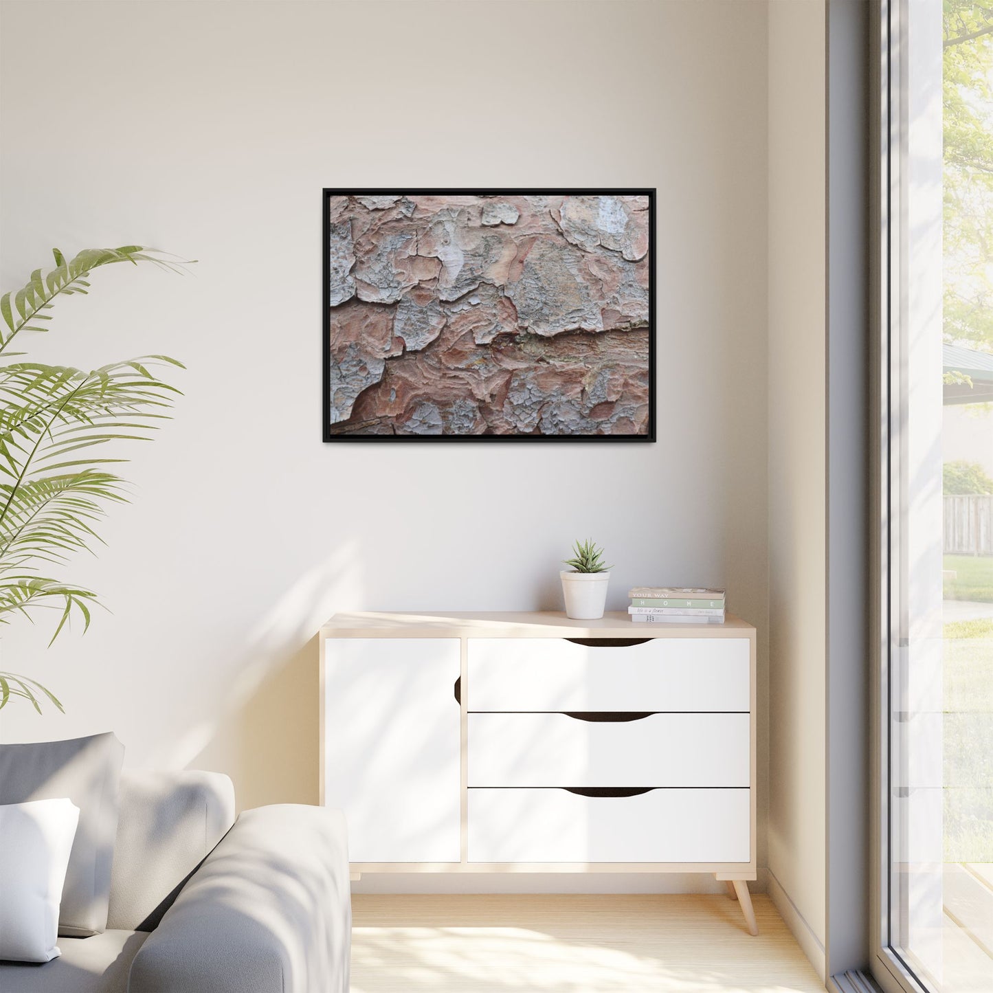 Flaking Serenity - Unique Stretched Canvas Wall Art