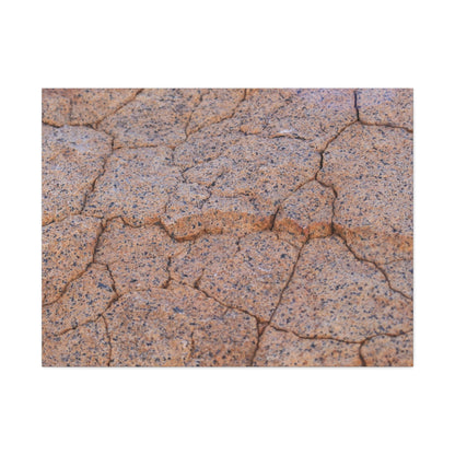 Cracked Earth's Whispers - Unique Frameless Canvas Wall Art