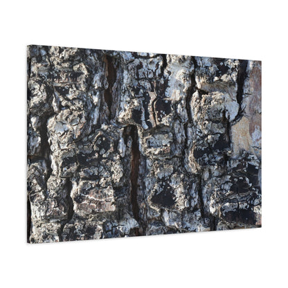 Textured Whispers of the Ancient Tree - Unique Frameless Canvas Wall Art