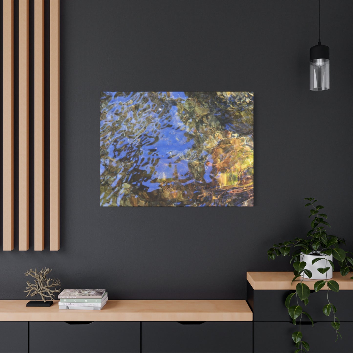 Water's Whisper - Unique Frameless Canvas Wall Art