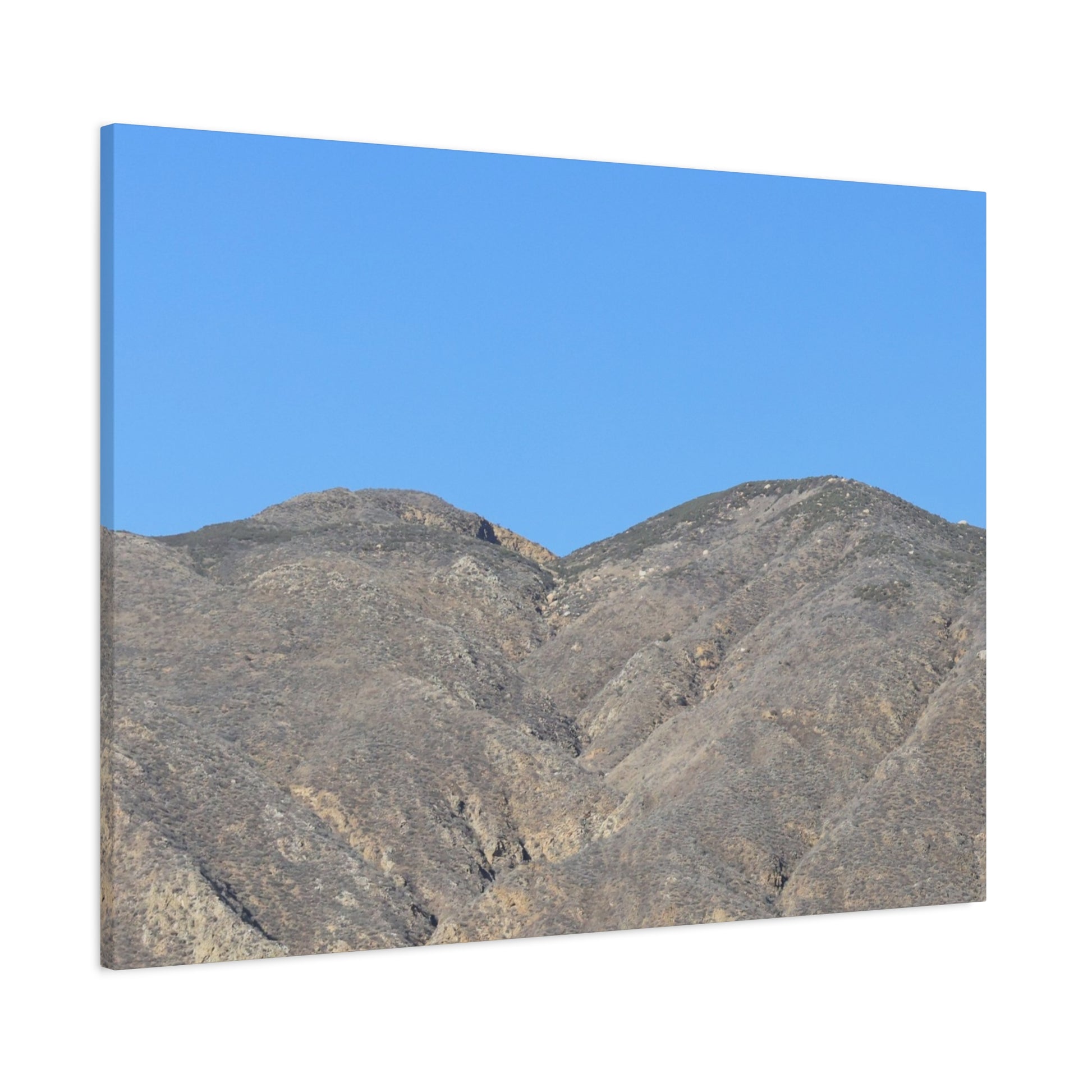 Dusty Peaks of Silence - Unique Frameless Canvas Wall Art - Art By Earth