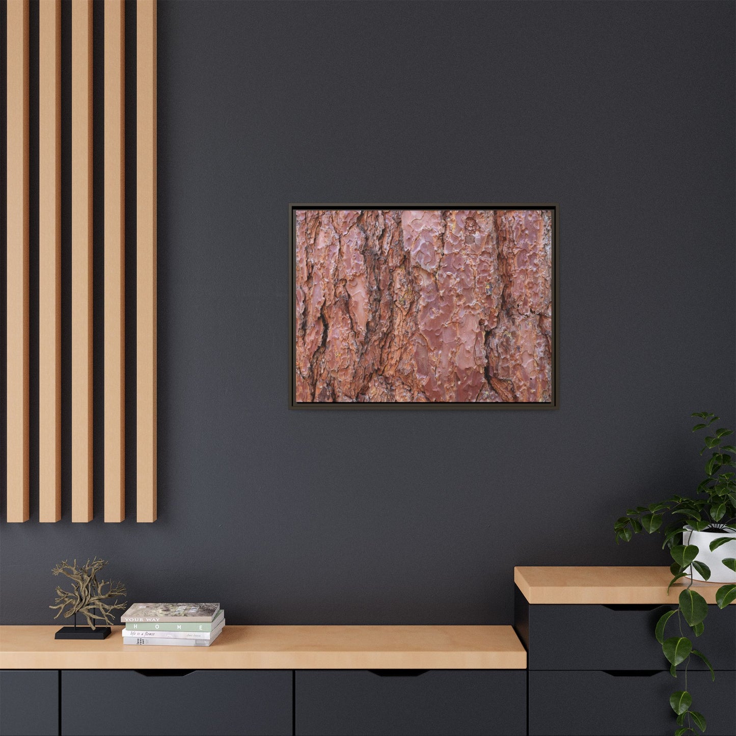 Russet Ridges - Unique Stretched Canvas Wall Art