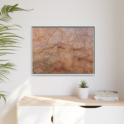 Russet Fissures - Unique Stretched Canvas Wall Art