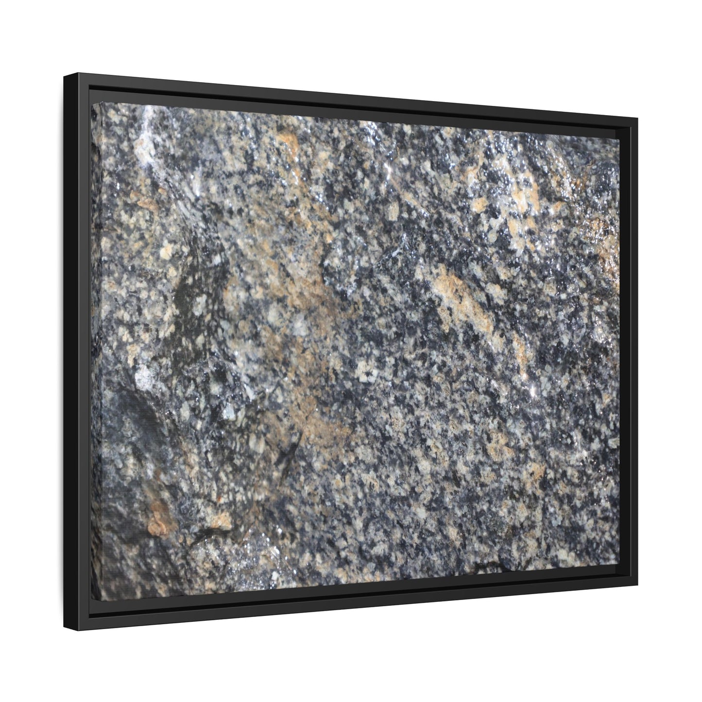 Crystalline Echoes - Unique Stretched Canvas Wall Art