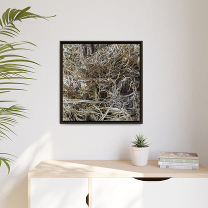 Tangled Whispers of Autumn - Unique Stretched Canvas Wall Art